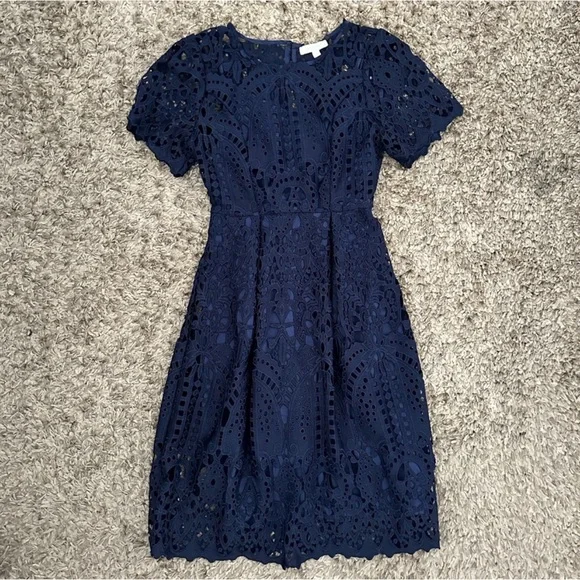 Anthropologie | Dresses | Anthropologie Eri Ali Blue Lace Dress | Poshmark